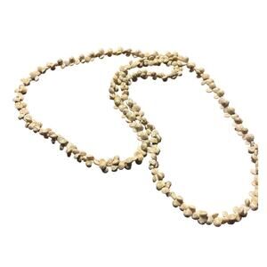 Vintage Cowrie Button Shell Necklace Handmade Seashells Boho Beach Jewelry